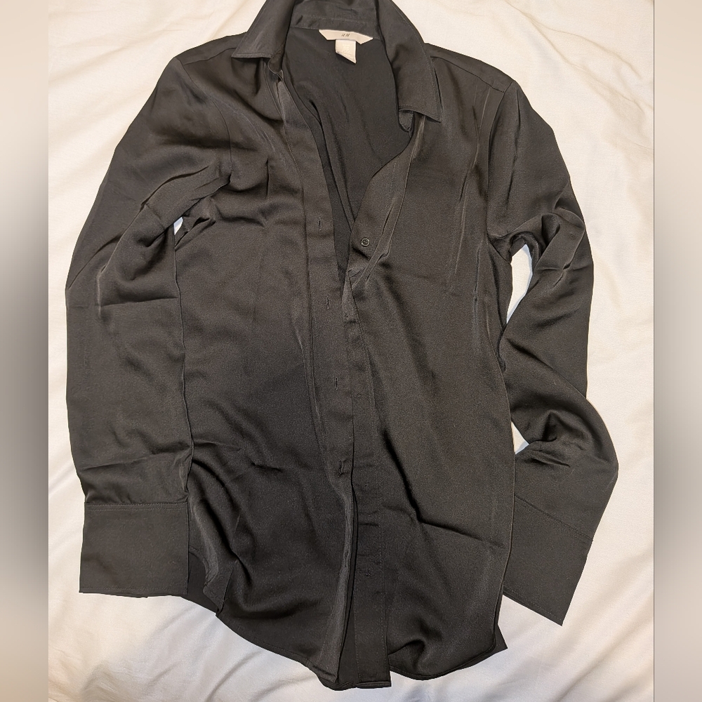 Satin Dress Shirt NWOT